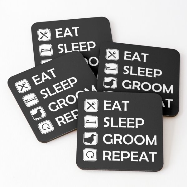 Item preview, Funny Sleep Groom Repeat Furologist Dog Groomer design designed and sold by jakehughes2015.