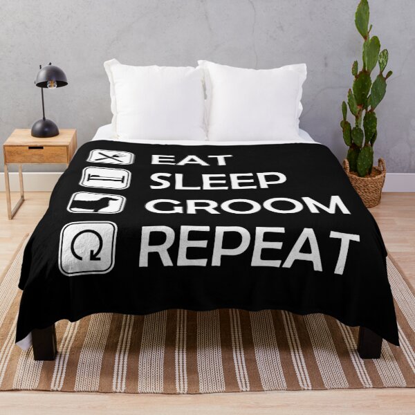 Item preview, Funny Sleep Groom Repeat Furologist Dog Groomer design designed and sold by jakehughes2015.