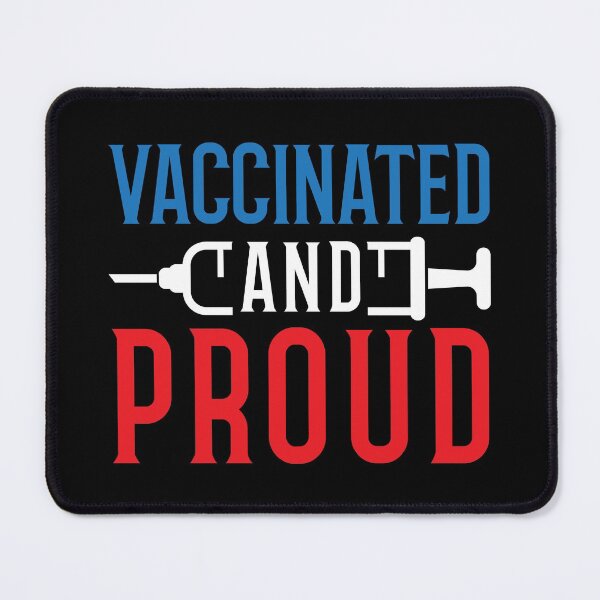 Item preview, Vaccinated and Proud Red White Blue designed and sold by Maria Garcia.
