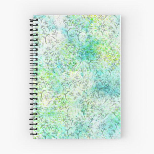 Item preview, Gray Floral on Blue and Green  designed and sold by MissMay5.