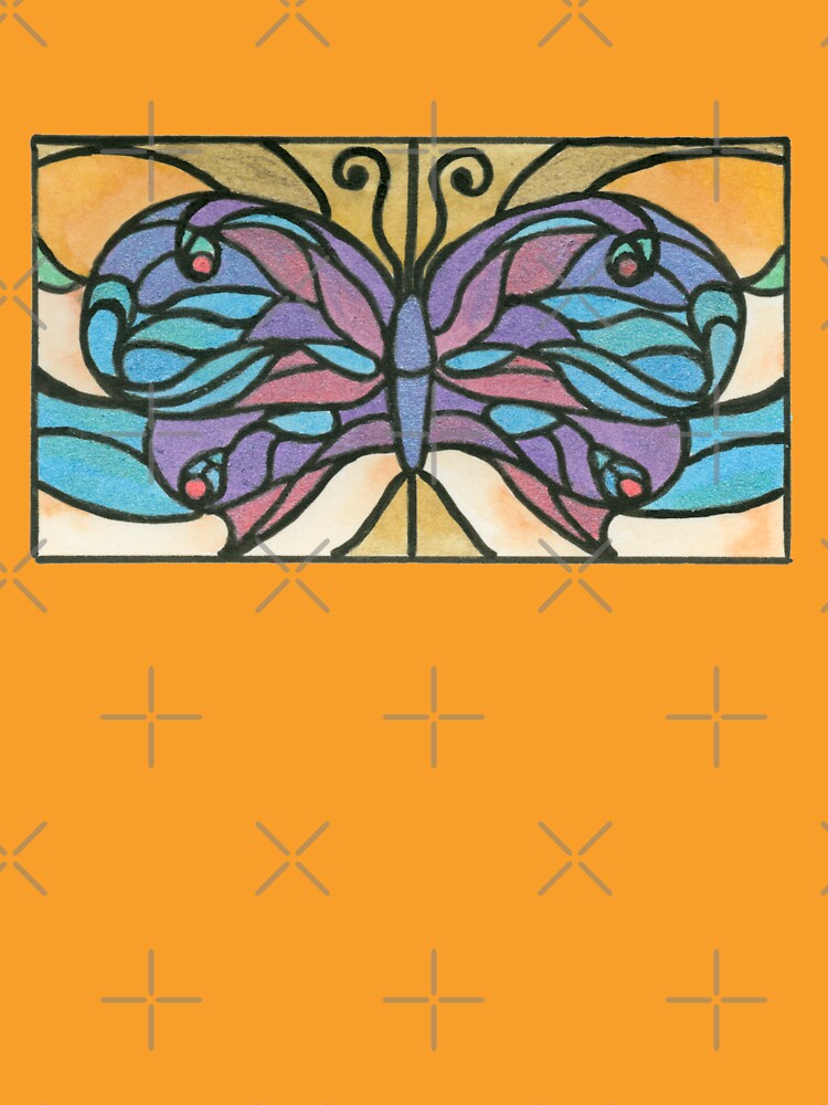 Tiffany Stained Glass Butterfly by HajraMeeks