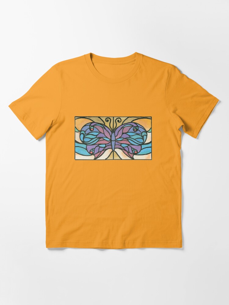 Alternate view of Tiffany Stained Glass Butterfly Essential T-Shirt