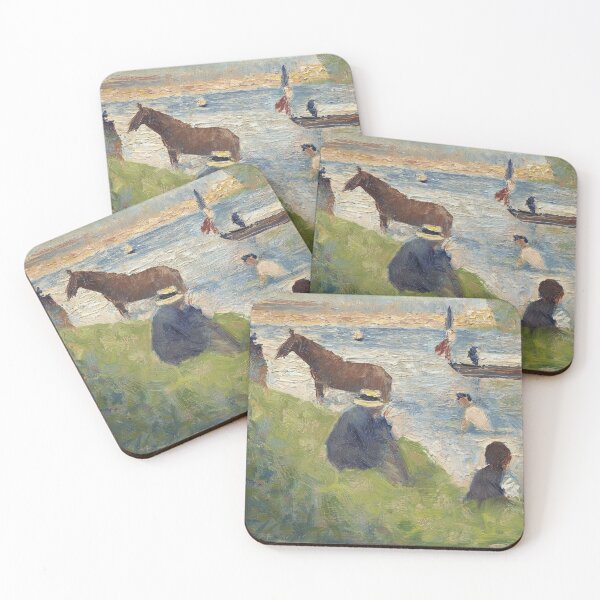 Item preview, Georges Seurat "Horse and Boats (Study for Bathers at Asnières)" designed and sold by sunny-007.