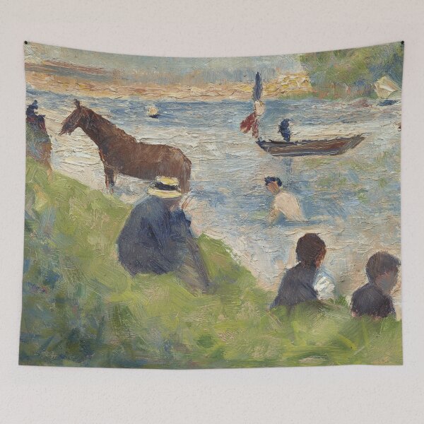 Item preview, Georges Seurat "Horse and Boats (Study for Bathers at Asnières)" designed and sold by sunny-007.