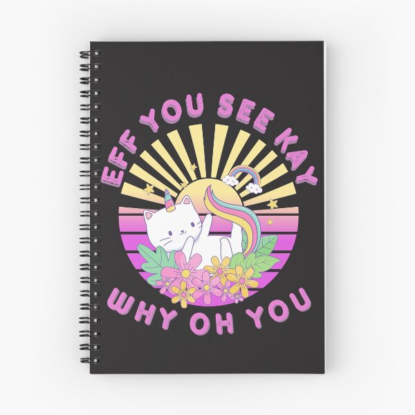 Item preview, Funny Eff You See Kay Why Oh You Unicorn Anime Kitty designed and sold by Stig Mota.