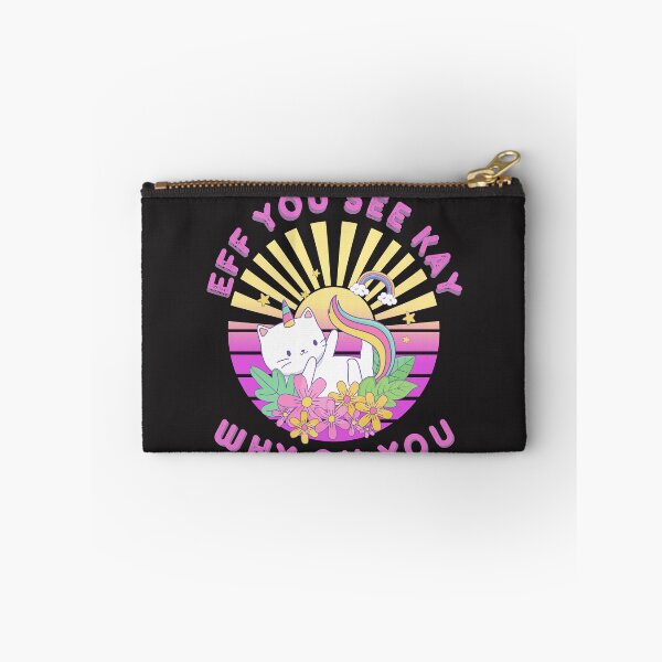 Item preview, Funny Eff You See Kay Why Oh You Unicorn Anime Kitty designed and sold by Stig Mota.