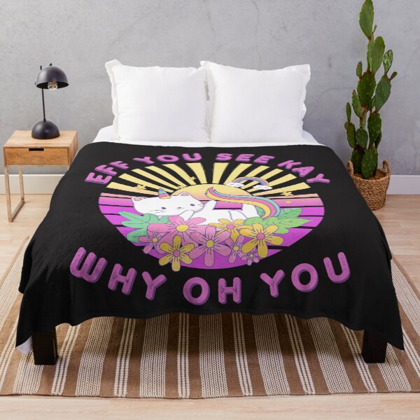 Item preview, Funny Eff You See Kay Why Oh You Unicorn Anime Kitty designed and sold by Stig Mota.