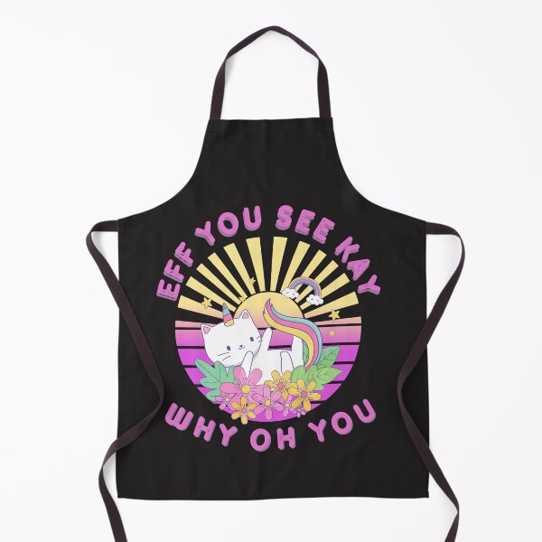 Item preview, Funny Eff You See Kay Why Oh You Unicorn Anime Kitty designed and sold by Stig Mota.