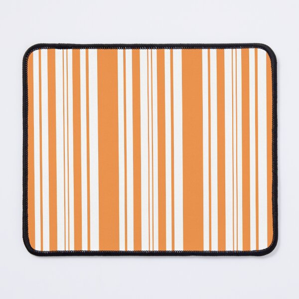 Item preview, Orange retro summer thin pinstripes pattern on white, thin stripes vertical designed and sold by UDDesign.