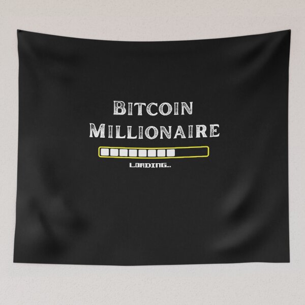 Item preview, Bitcoin Millionaire Crypto Design designed and sold by Funny-Tees4U.
