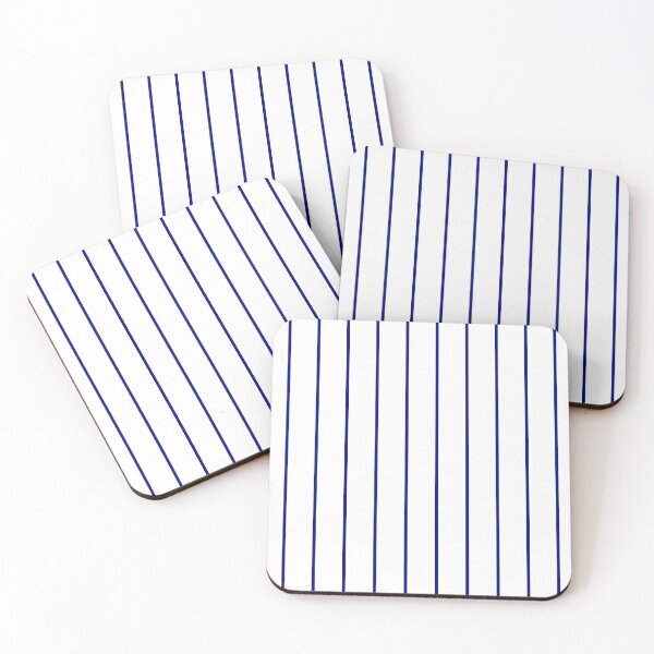 Item preview, Navy blue pinstripes pattern on white, minimal design, summer marine beach house pattern designed and sold by UDDesign.
