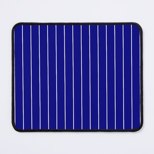 Item preview, White thin pinstripes pattern on navy blue, minimal design, summer marine beach house pattern designed and sold by UDDesign.