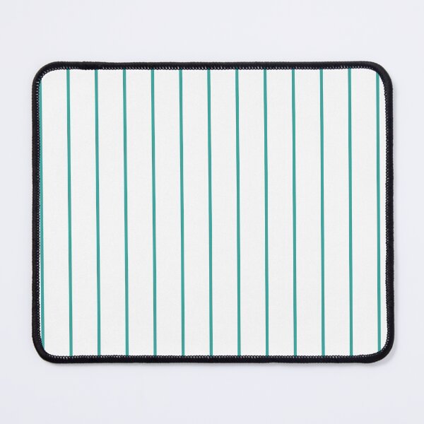 Item preview, Turquoise pinstripes pattern on white, minimal design, summer marine beach house pattern designed and sold by UDDesign.