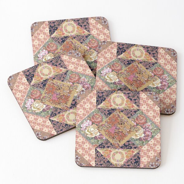 Item preview, Decorative flower patchwork #35 designed and sold by fairytaleprints.