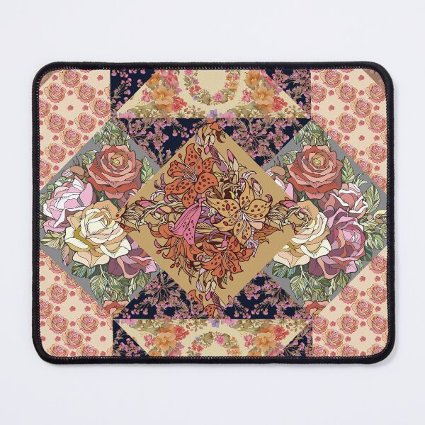 Item preview, Decorative flower patchwork #35 designed and sold by fairytaleprints.