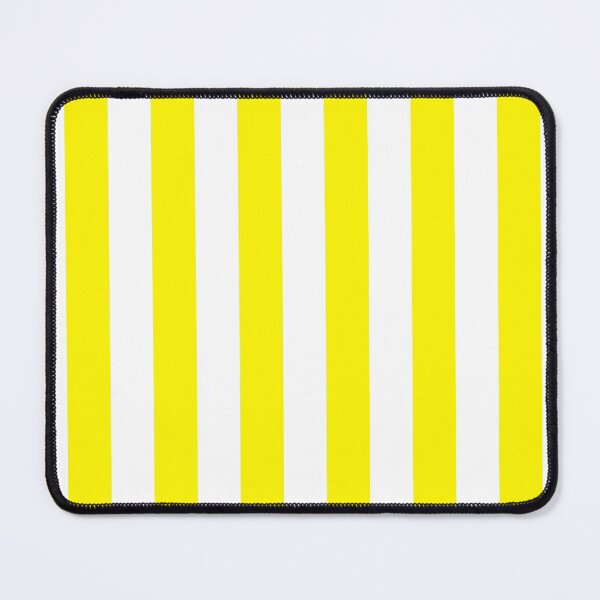 Item preview, Citron lemon and white cabana tent stripes, modern minimal decor, stripes pattern designed and sold by UDDesign.