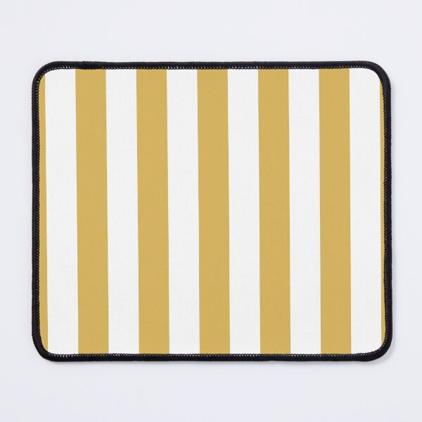Item preview, Mustard yellow and white cabana tent stripes, modern minimal decor, stripes pattern designed and sold by UDDesign.