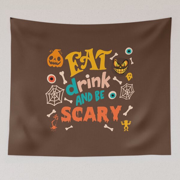 Item preview, Funny Halloween Eat Drink And Be Scary designed and sold by Hero Prod.