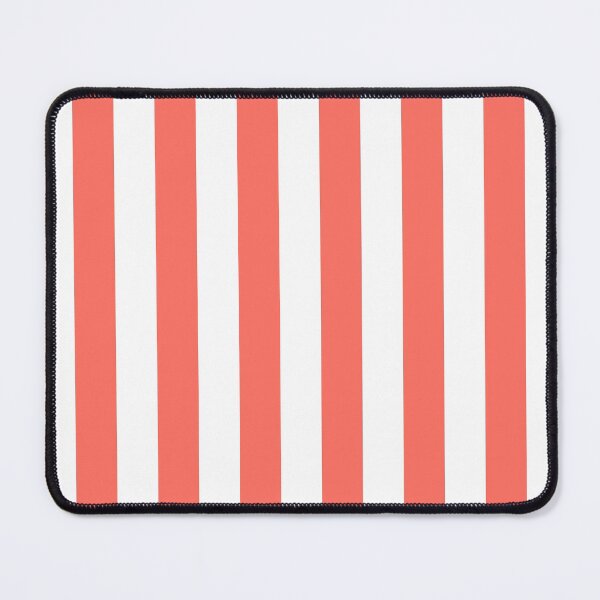 Item preview, Living coral and white cabana tent stripes, modern minimal decor, stripes pattern designed and sold by UDDesign.