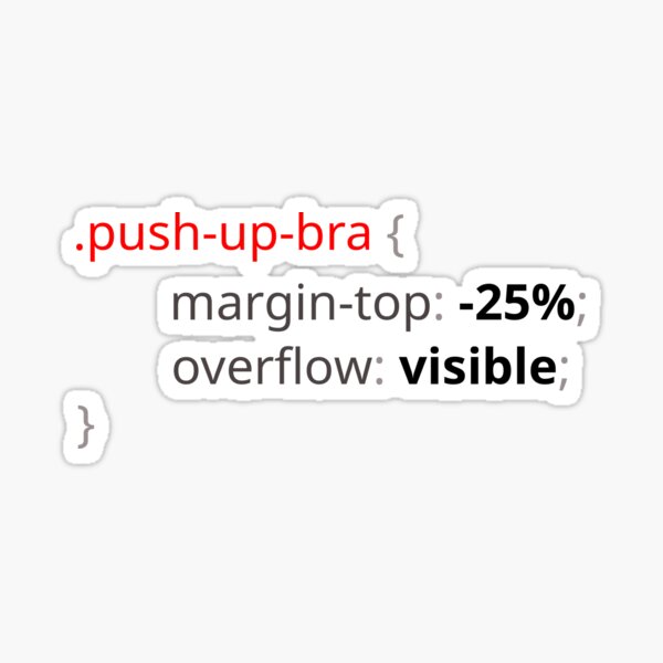 Push Up Bra Sticker for Sale by tamagothings