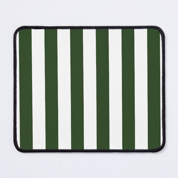 Item preview, Forest green and white cabana tent stripes, modern minimal decor, stripes pattern designed and sold by UDDesign.