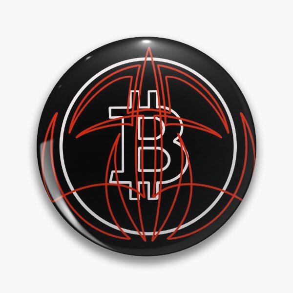 Artikelvorschau, Roter Bitcoin-Nadelstreifen entworfen und verkauft von Goose Motors.