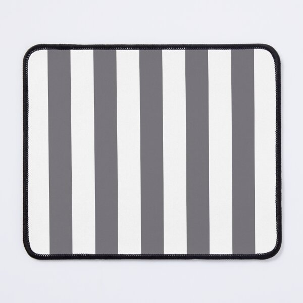 Item preview, Shark grey and white cabana tent stripes, modern minimal decor, stripes pattern designed and sold by UDDesign.