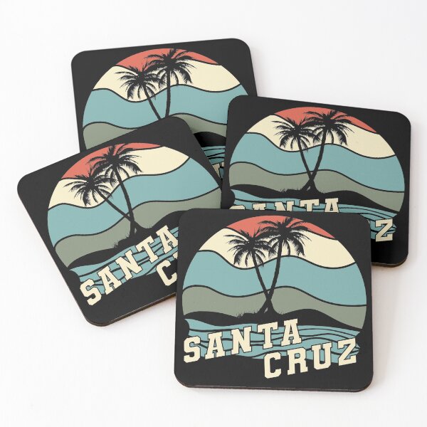 Item preview, Santa Cruz Palm Trees Retro Surfing Graphic Design designed and sold by brunsch-print.