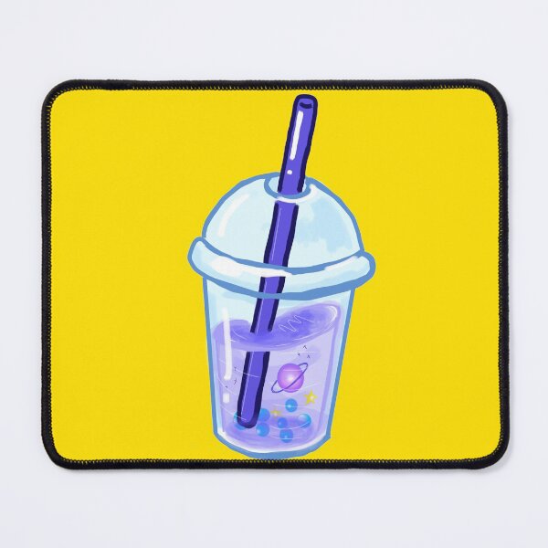 Item preview, Bubble tea - Space planet tea yellow background designed and sold by DemonicGloom.
