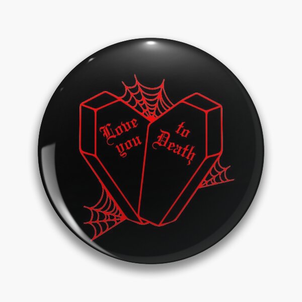 Item preview,  Love you to Death: Red Gothic Coffin Heart (Spiderweb version)  designed and sold by Suspiria96.