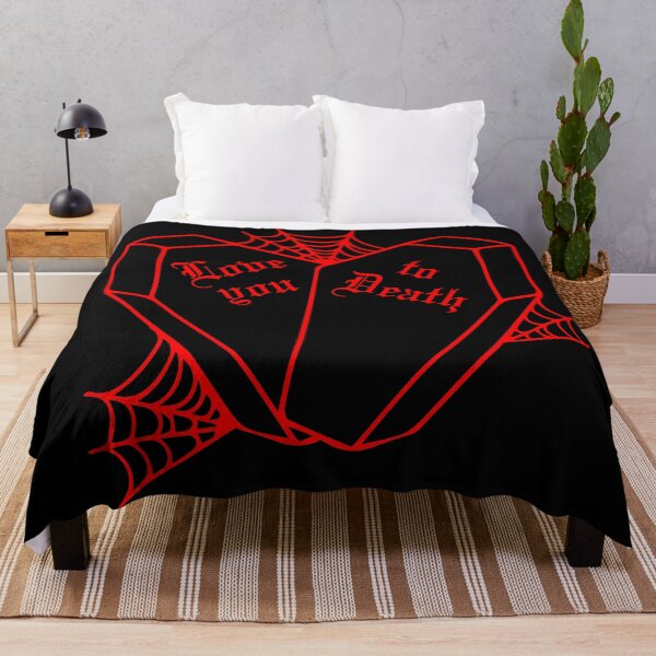 Item preview, Love you to Death: Red Gothic Coffin Heart (Spiderweb version) designed and sold by Suspiria96.