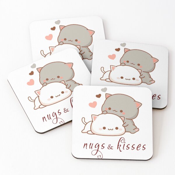 Item preview, Nugs and Kisses cute cat nugget Christmas designed and sold by infazbdeen.