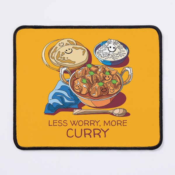 Item preview, Less Worry More Curry designed and sold by oneademones.
