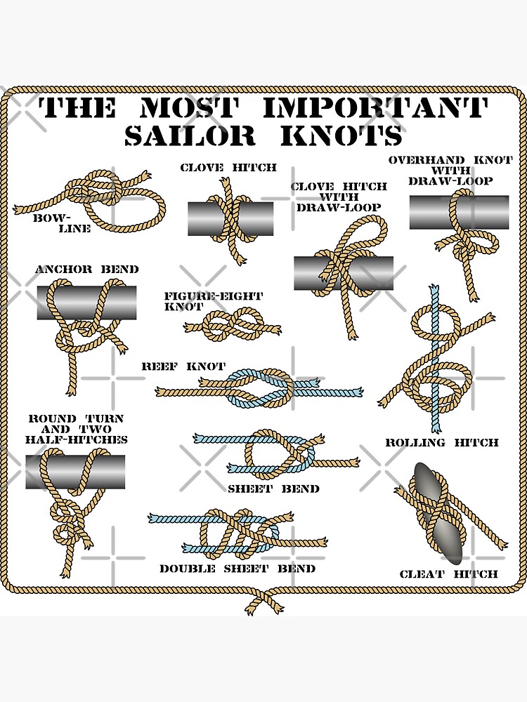 Sailor knots all English version Magnet