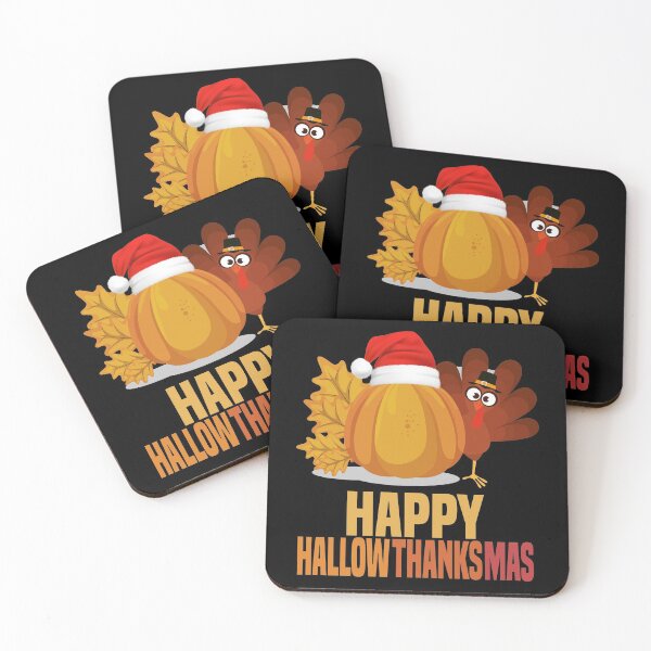 Item preview, happy hallowthanksmas funny design for halloween , thanksgiving and Christmas holidays for friends  designed and sold by mydreamcatcher.