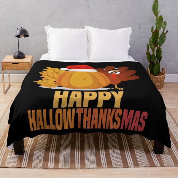 Item preview, happy hallowthanksmas funny design for halloween , thanksgiving and Christmas holidays for friends designed and sold by mydreamcatcher.
