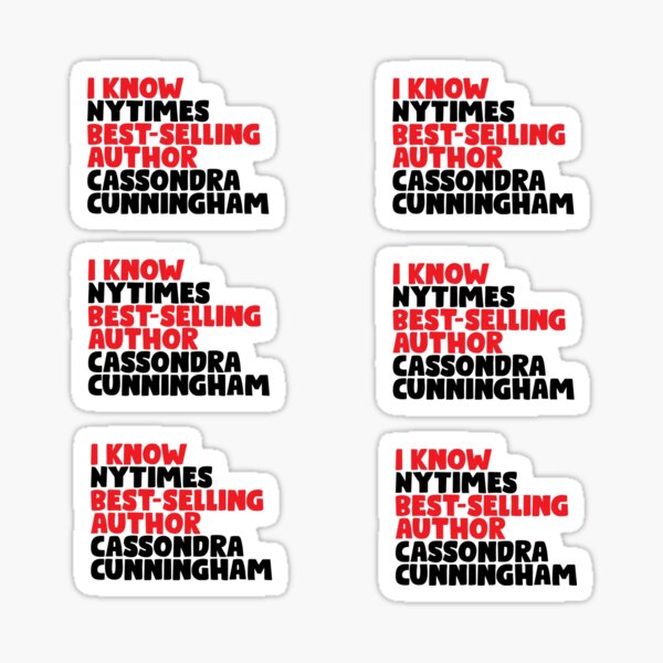 i know nytimes best-selling author cassondra cunningham (sticker pack) Sticker