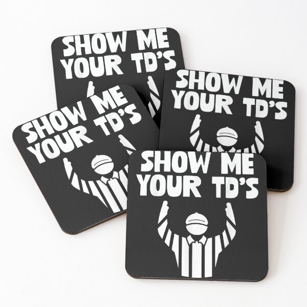 Item preview, Show Me Your TDs Funny Fantasy Football Draft designed and sold by zellndollyyv.
