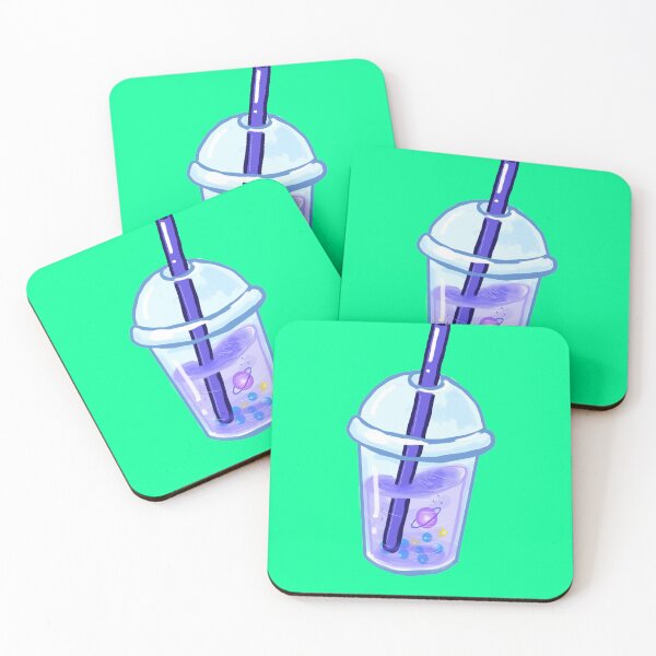 Item preview, Copy of Bubble tea -  Space planet tea green background  designed and sold by DemonicGloom.