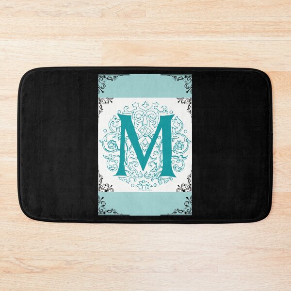 Item preview, Aqua "M" Initial  designed and sold by Tracy McCurry.