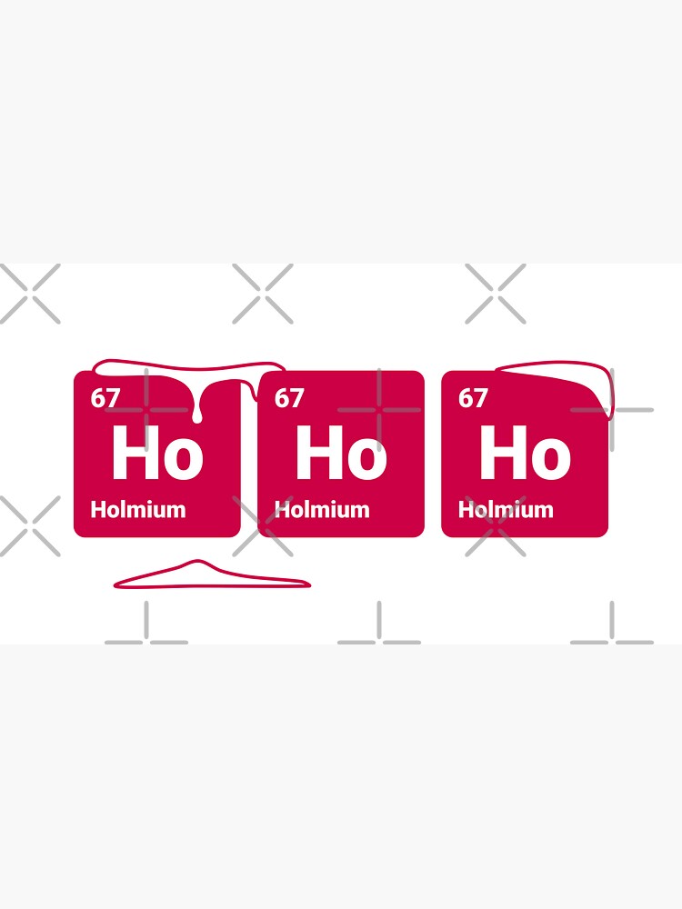 HoHoHo! Periodic Table Elements (Inverted) by science-gifts