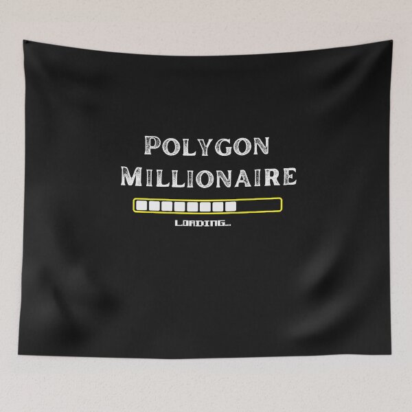 Item preview, Polygon Millionaire Crypto Design designed and sold by Funny-Tees4U.