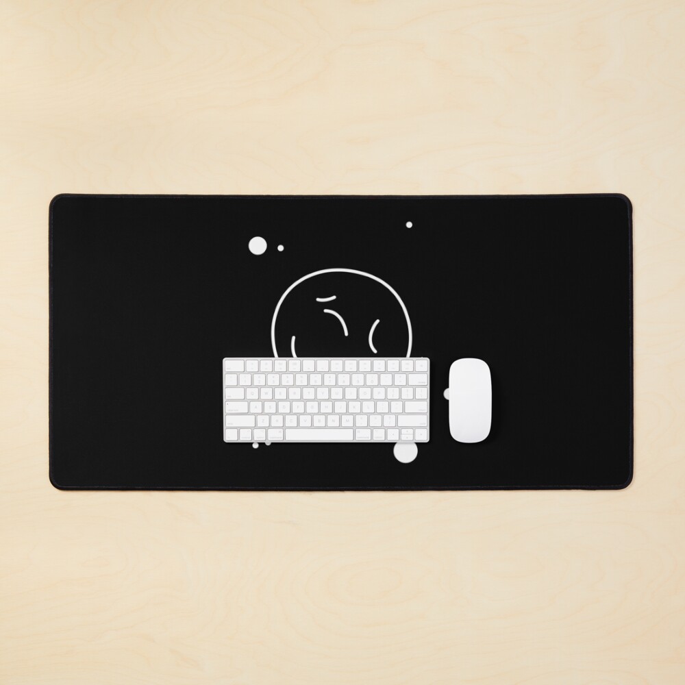 Asteroid Outline Mouse Pad