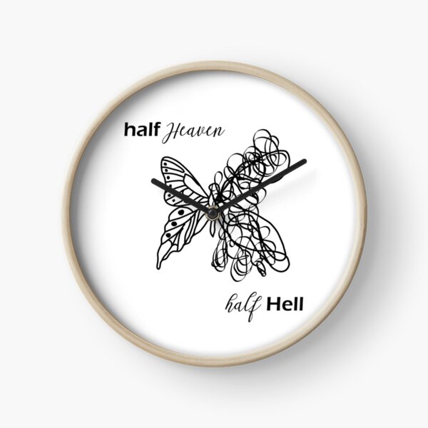 Half Heaven Half Hell Clock