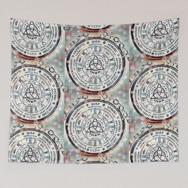 Item preview, Seasonal Clock designed and sold by TeaFairy Art.