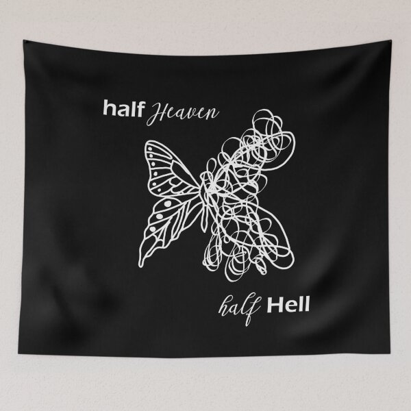 Item preview, Half Heaven Half Hell on Black designed and sold by NoDoll.