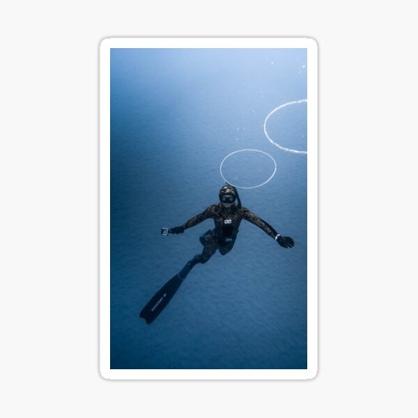 diving ocean Sticker