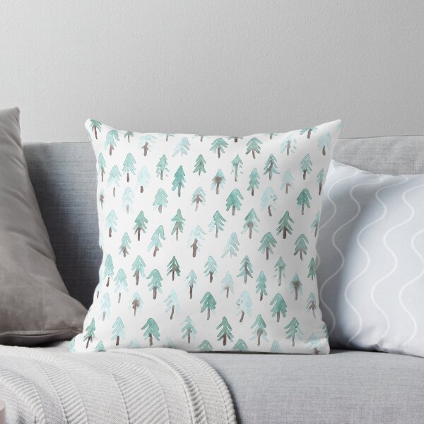 Item preview, Little watercolor fir trees designed and sold by Rebecca Reck Art.