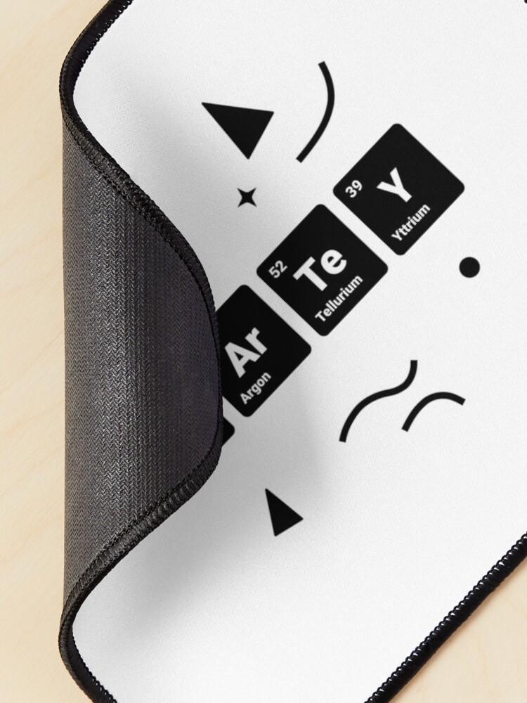 Alternate view of Party! Periodic Table Elements Phosphorus Argon Tellurium Yttrium (Inverted) Mouse Pad