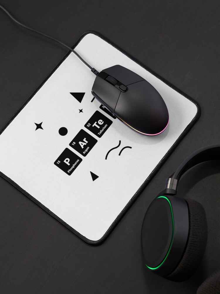 Alternate view of Party! Periodic Table Elements Phosphorus Argon Tellurium Yttrium (Inverted) Mouse Pad